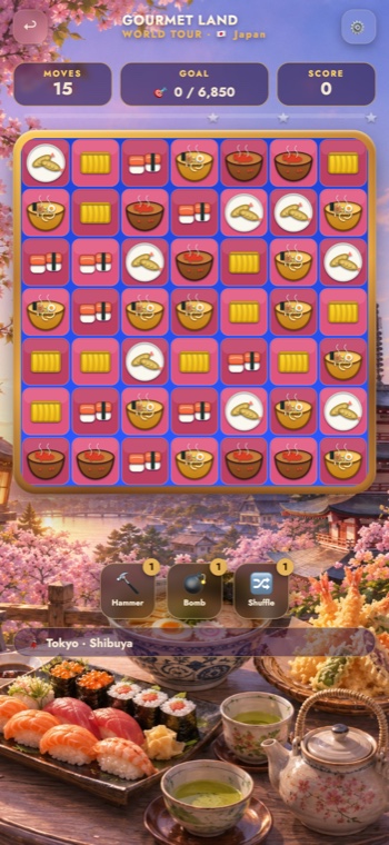 Gourmet Land oynanış — Tokyo